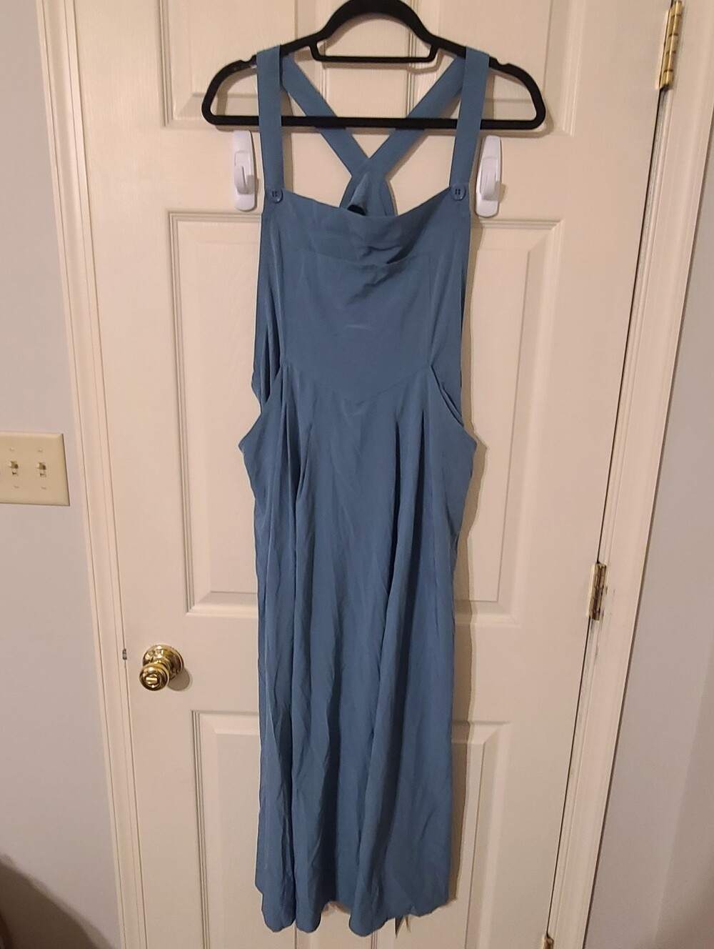 Halara Women’s Dusty Blue Overall Maxi Dress